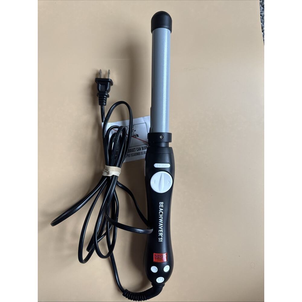 Beachwaver S1 Rotating Curling Hair Iron_Black & Silver Model DV2237/S1